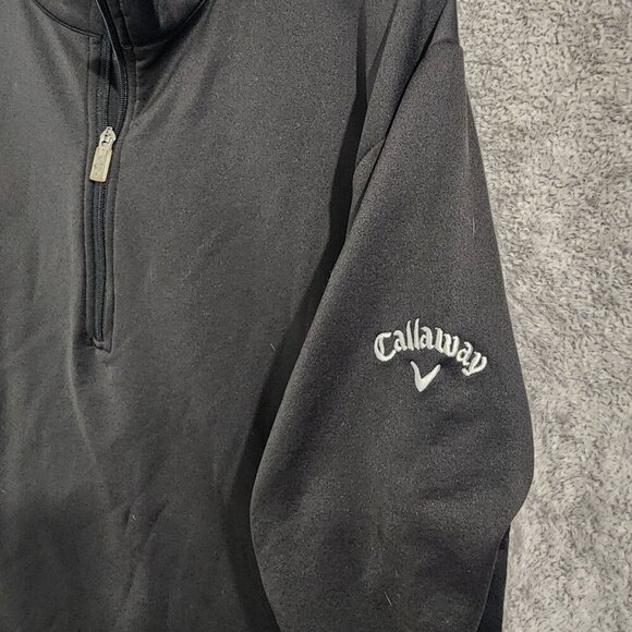 Callaway Weather Series Mens 1/4 Zip Pullover Black XL    JCT - Picture 6 of 9